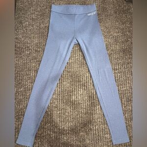Savage X Fenty Ribbed Leggings Womens size Small Blue High Waisted Stretch